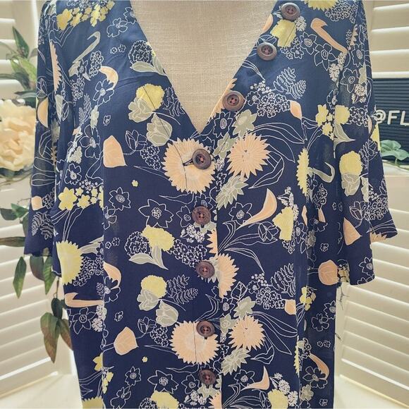 MODCLOTH NEW TUNIC FLORAL DRESS SIZE 2X - Picture 2 of 6